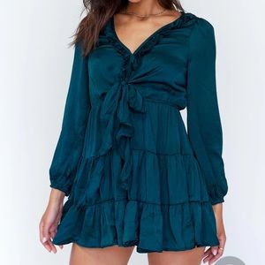 Teal mini dress by Princess Polly!! Size L